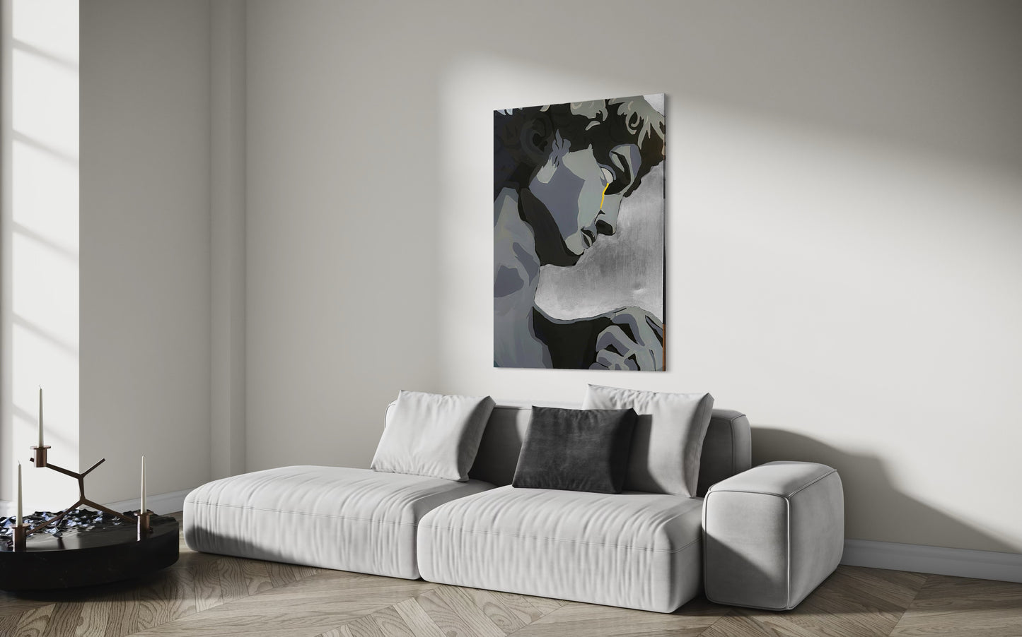 Die Träne Davids - Limited Edition Print (Auf Leinwand)