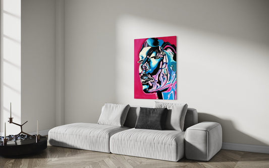 Augen zu, Welt an - Print (Auf Leinwand)