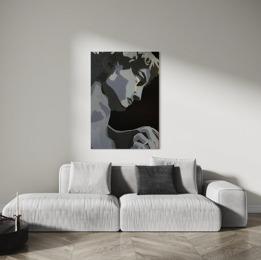 Die Träne Davids - Print (Auf Leinwand)