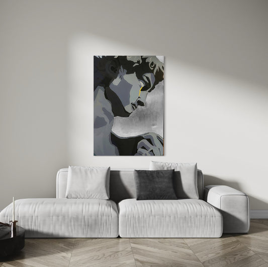 Die Träne Davids - Limited Edition Print (Auf Leinwand)