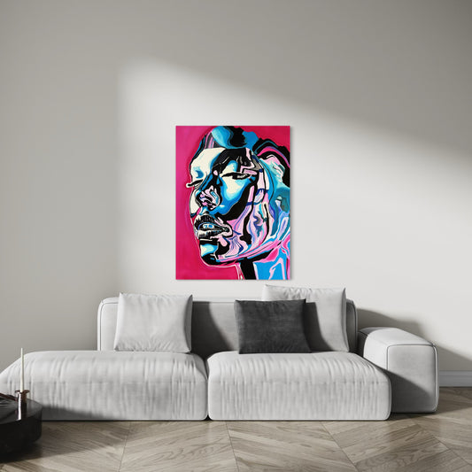 Augen zu, Welt an - Print (Auf Leinwand)