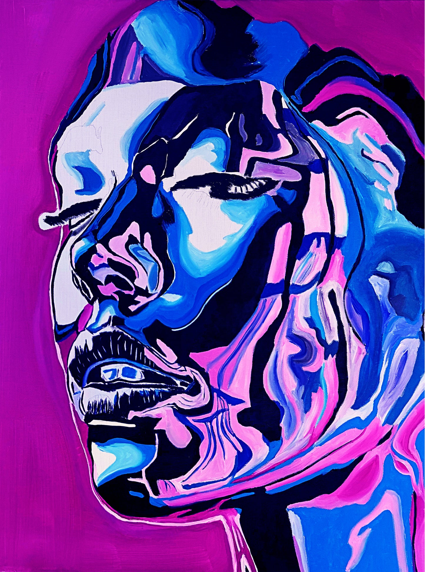Augen zu, Welt an - Limited Edition Print I (Auf Leinwand)